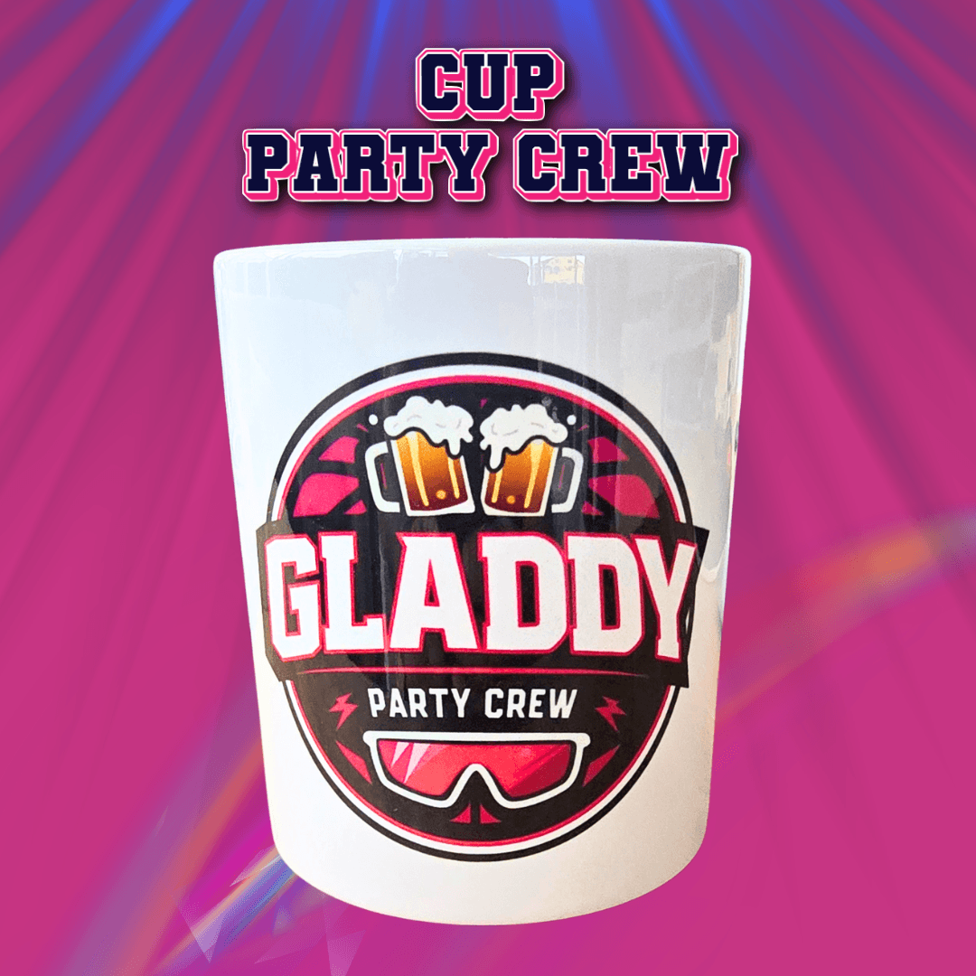 GLADDY Party Crew Tasse